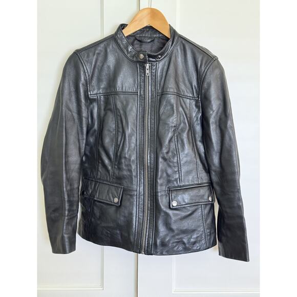 Milwaukee Leather SFL2825 Snap Collar Lambskin Motorcycle Leather Jacket Size M - Picture 6 of 14